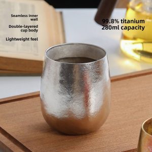Titanium Travel Mug 350ml with Lid